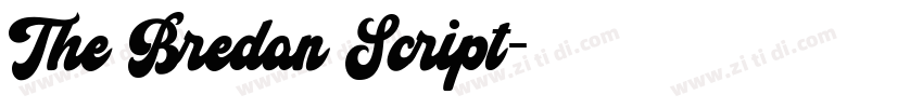 The Bredan Script字体转换 The Bredan Script字体转换